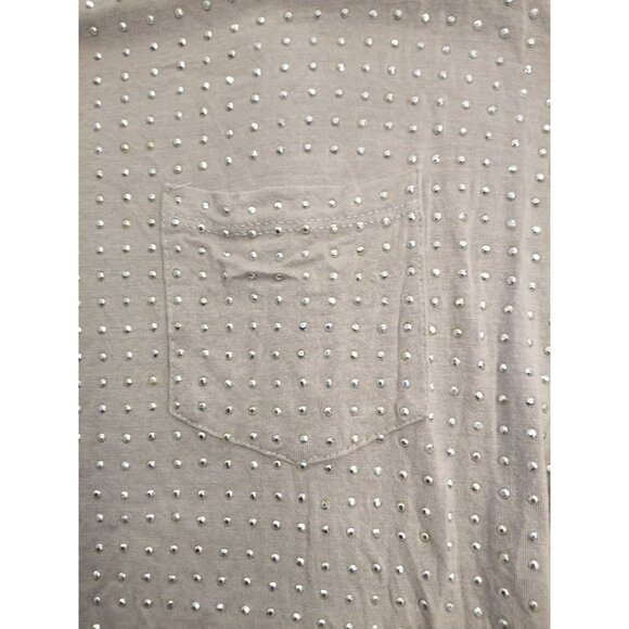Inc. International Concepts Grey Silver Bling Tee Size Small - Picture 7 of 7